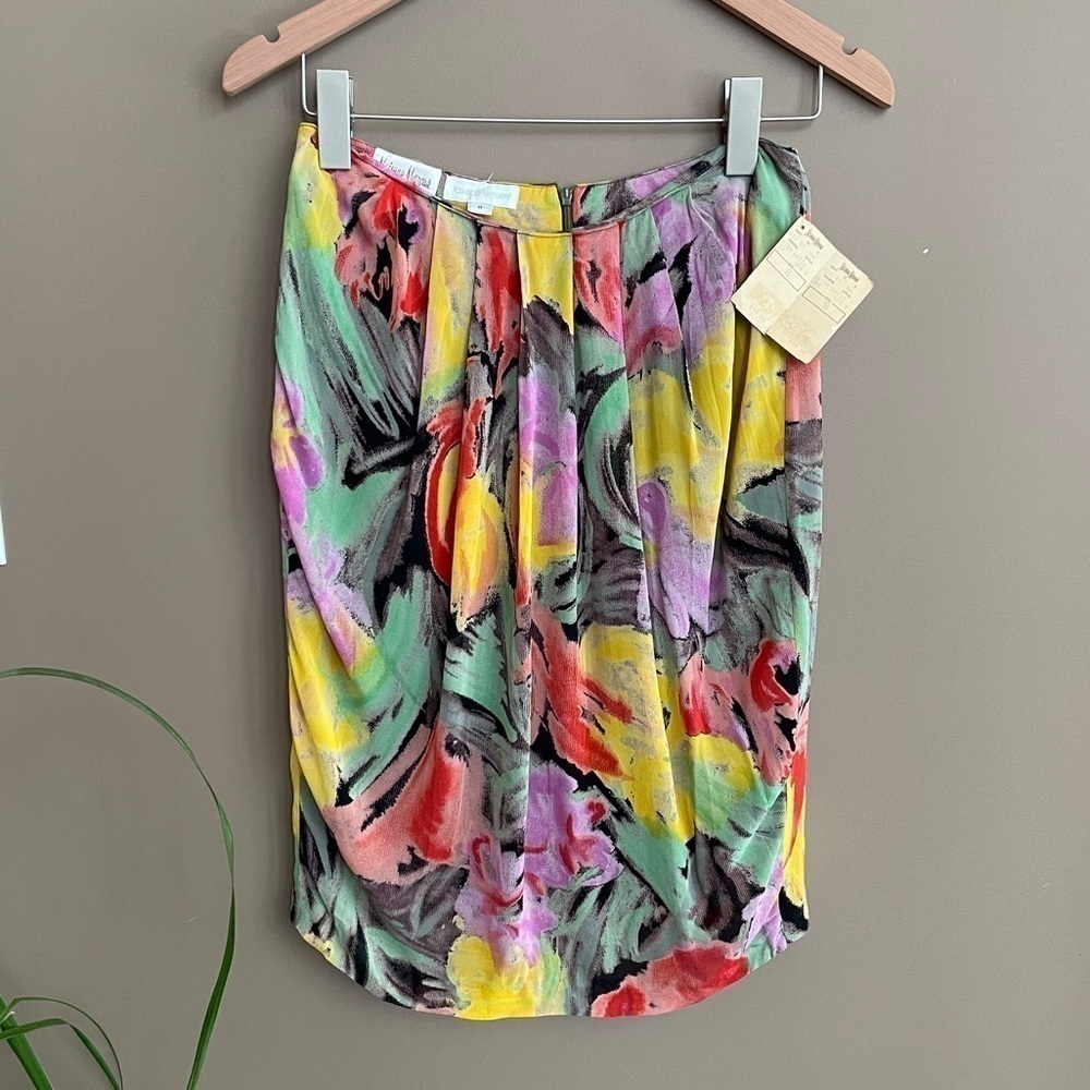 NWT Vintage‎ Joseph Vincent Floral Skirt Size 8